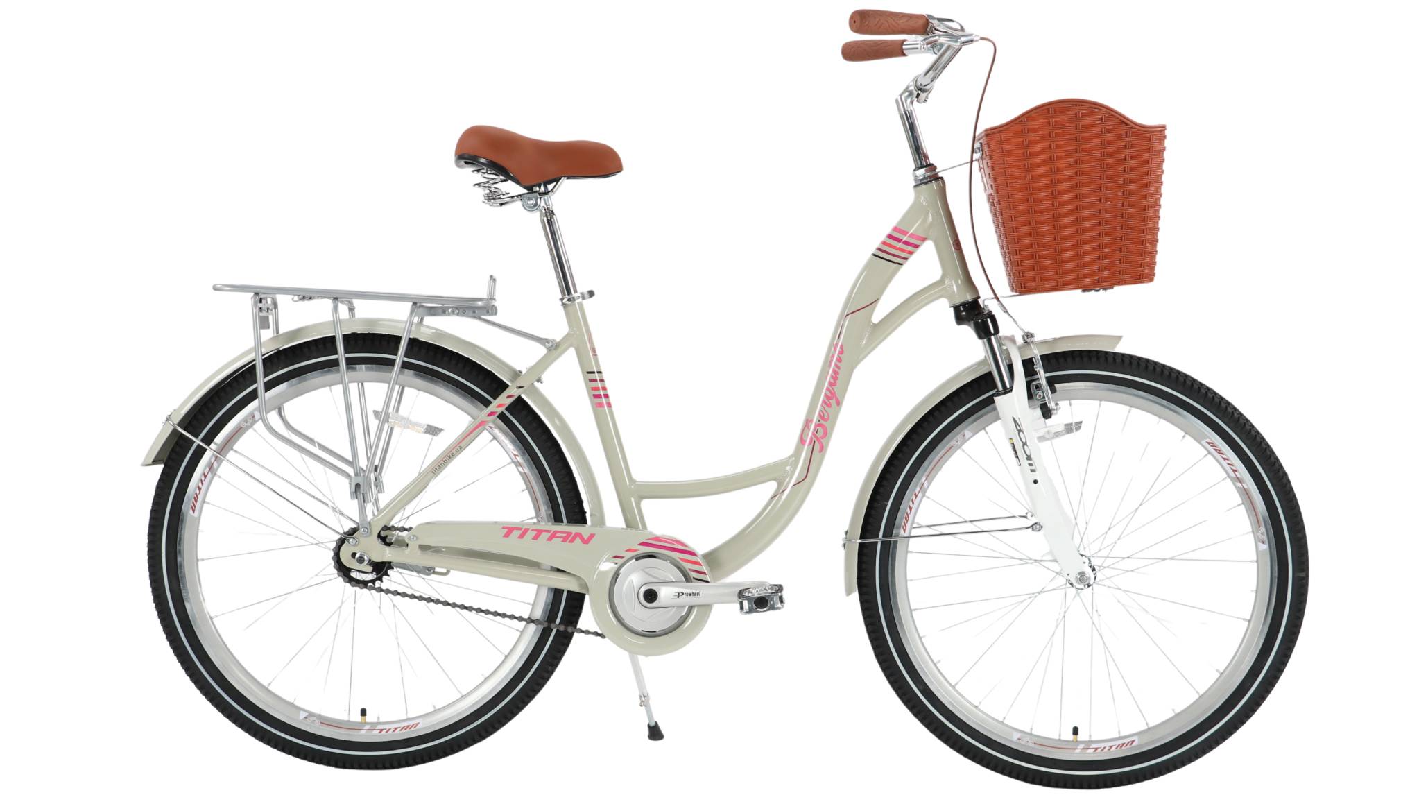 Фотография Велосипед Titan Bergamo 26", размер M рама 17" (2024), Серый