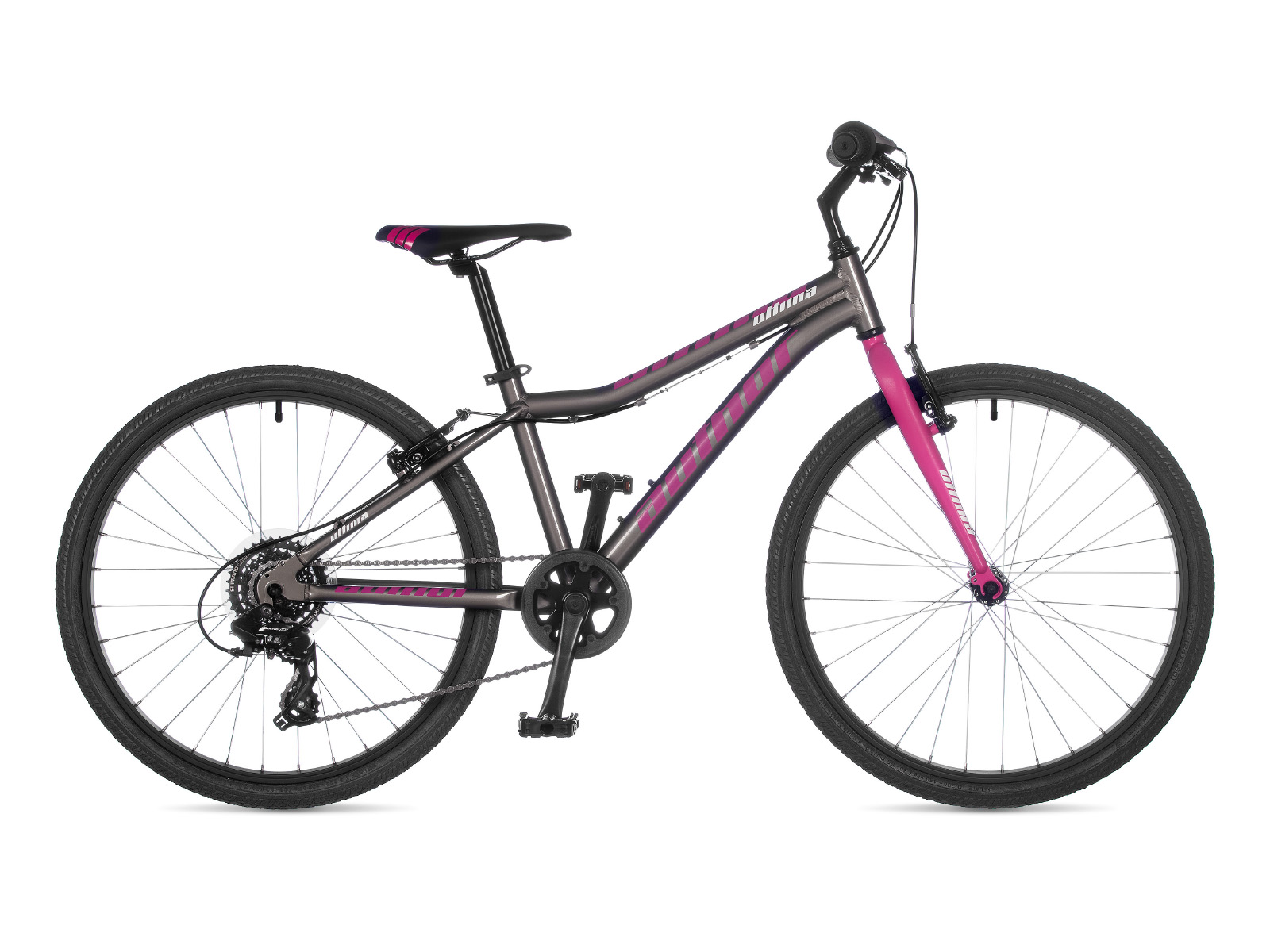 Велосипед AUTHOR Ultima 24" рама 12,5" XS (2023) Серо-розовый