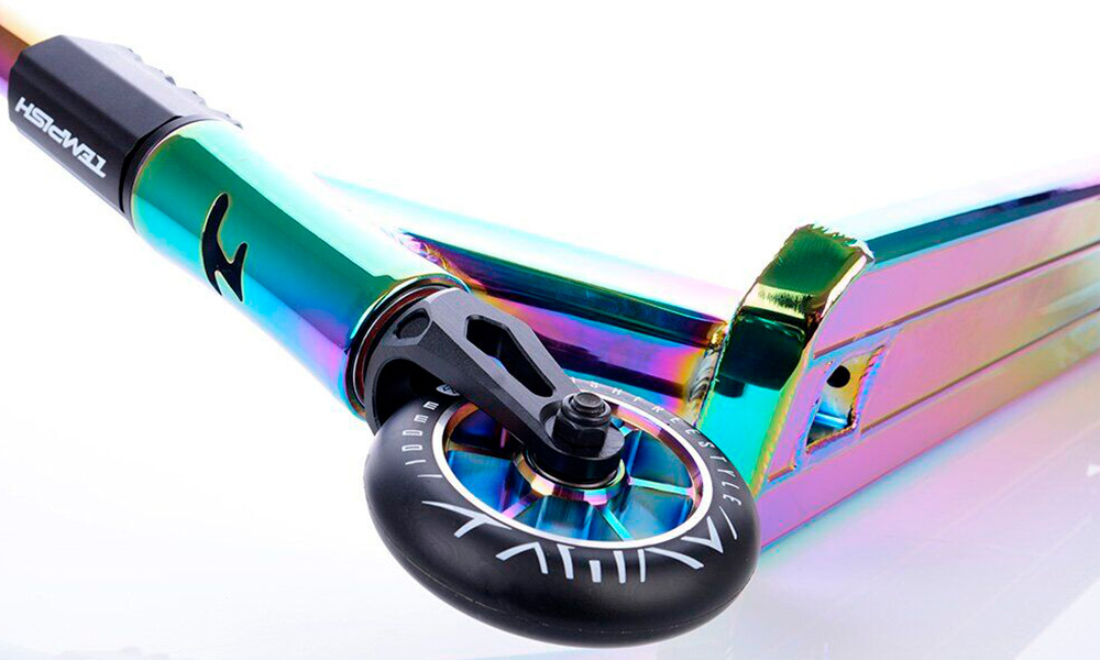 Самокат трюковий Tempish GANG ERAX RAINBOW Зелено-рожевий 3