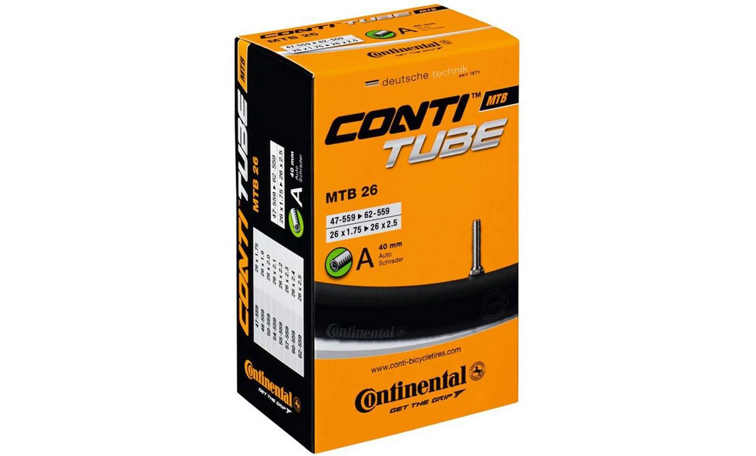 Фотография Камера Continental Tour Tube All 26" A40 RE [37-559->47-559/44-590] 