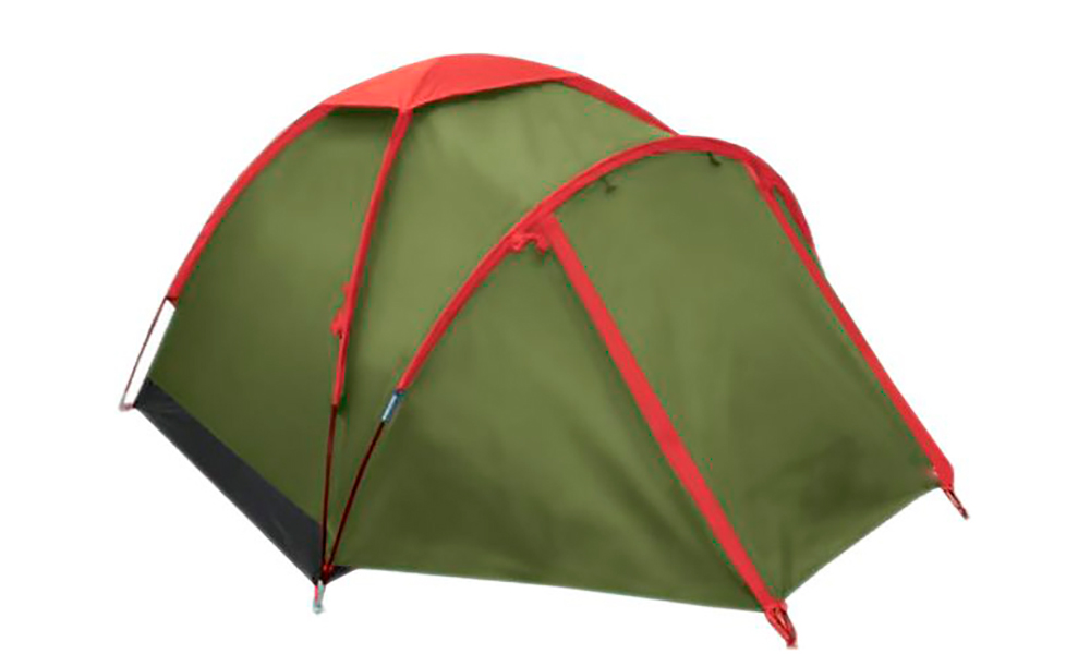 Фотография Палатка Tramp Fly зелено-красный