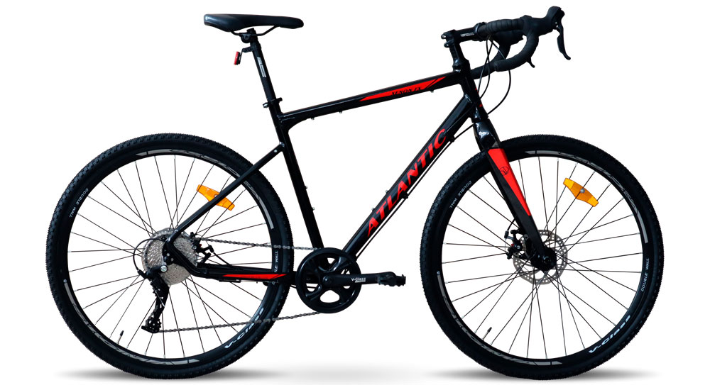 Фотография Велосипед Atlantic Xenon FX 28" размер L 2023 Черно-красный