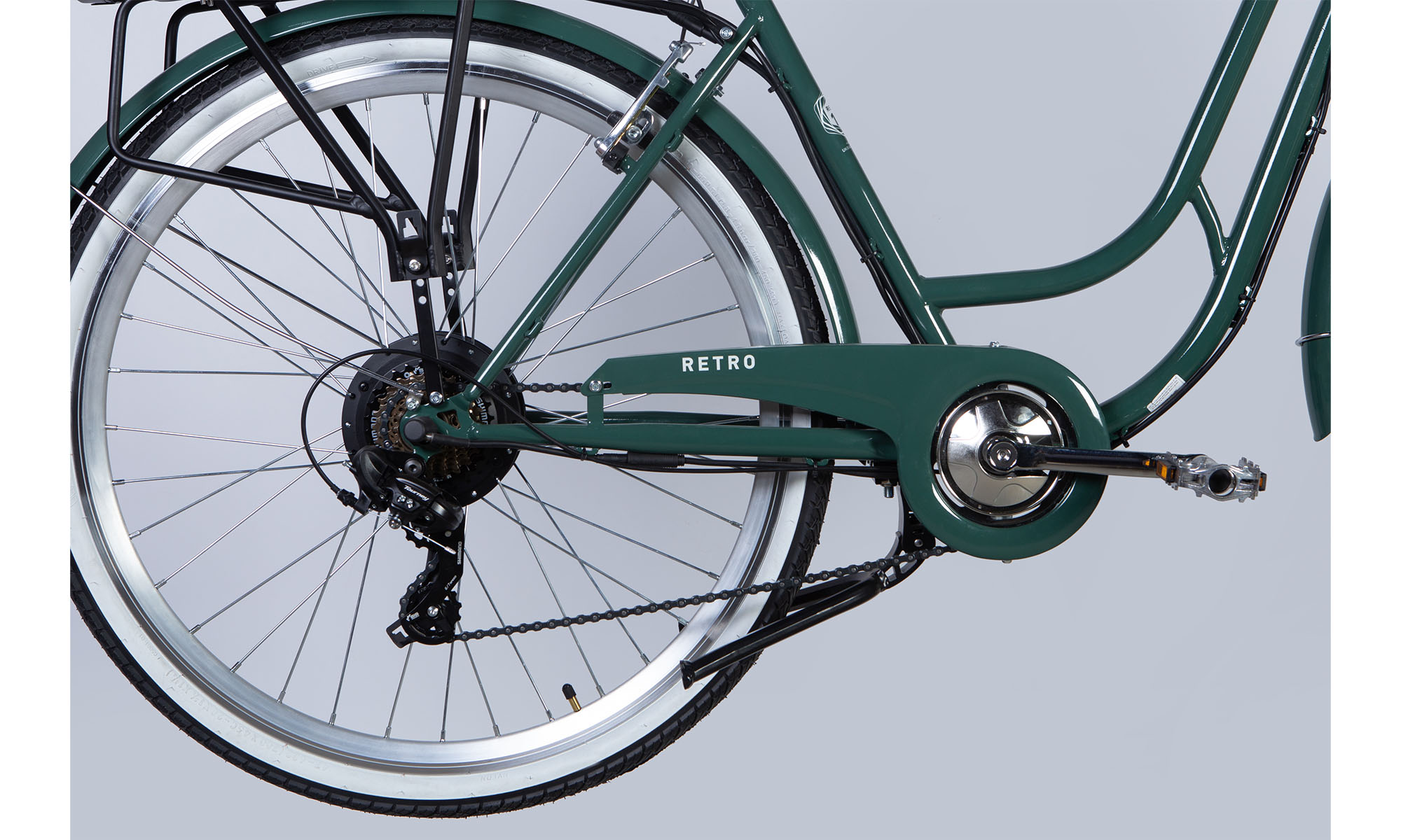 Велосипед з електроприводом Dorozhnik eRETRO Vbr FR 28" розмір L-рама-19" 36B 12.5А*г 500Вт 2025 зелено-сірий PANTONE 5477 C 4 Велосипед з електроприводом Dorozhnik eRETRO Vbr FR 28" розмір L-рама-19" 36B 12.5А*г 500Вт 2025 зелено-сірий PANTONE 5477 C 4