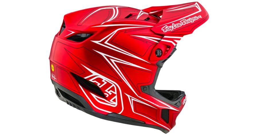 Вело шлем TLD D4 COMPOSITE размер L (58-59 см) PINNED RED 3