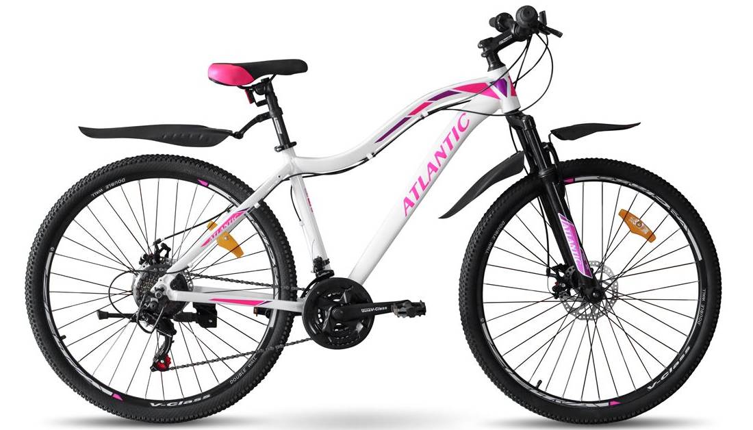 Фотографія Велосипед Atlantic Dream NX 27,5" розмір S рама 16 2024 Біло-рожевий