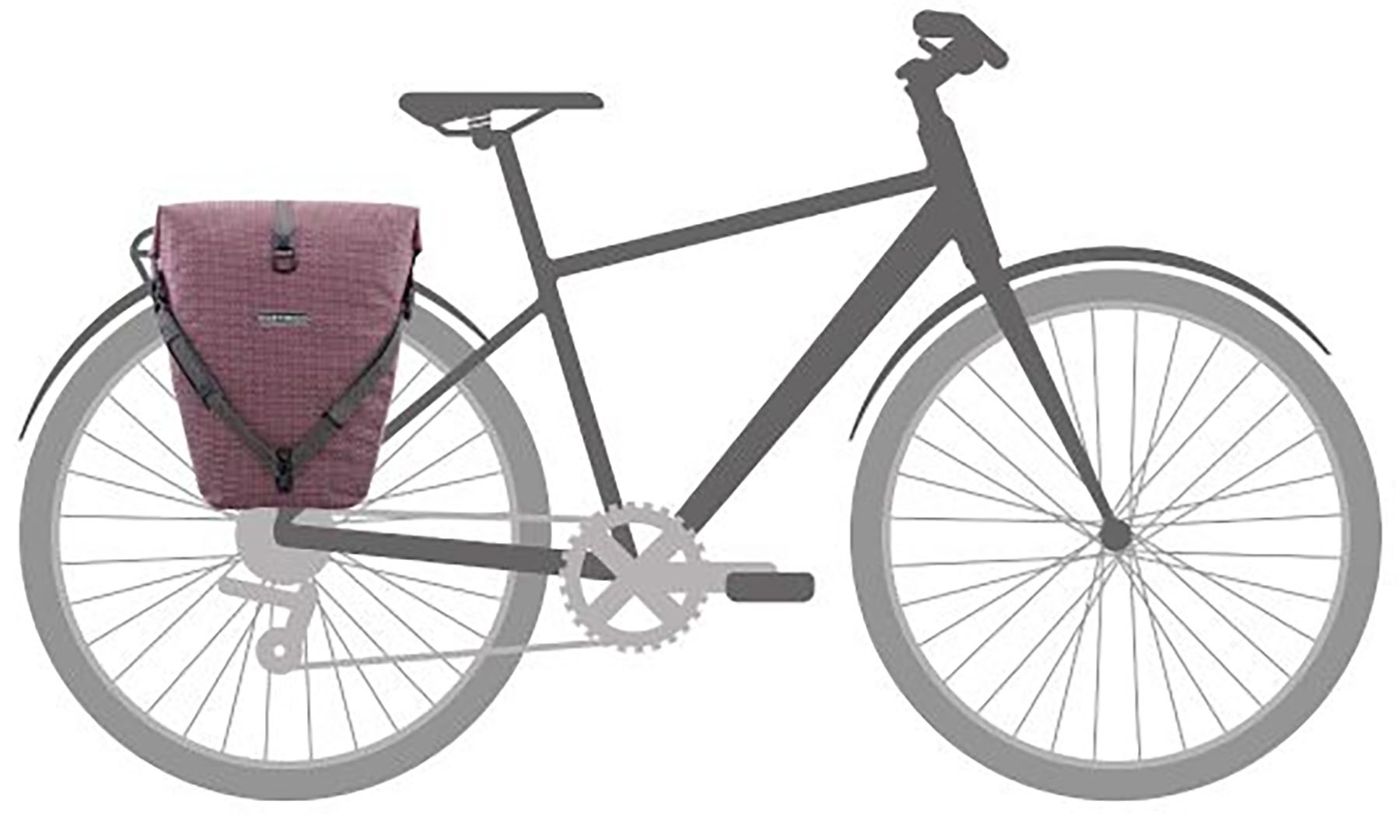 Гермосумка велосипедна Ortlieb Back-Roller Urban ash rose 20 л 2