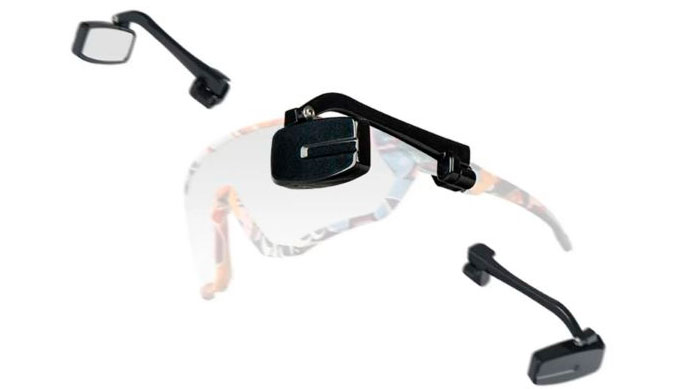 Фотографія Дзеркало із кріпленням на окуляри пластик чорн. VLT BC-BM125