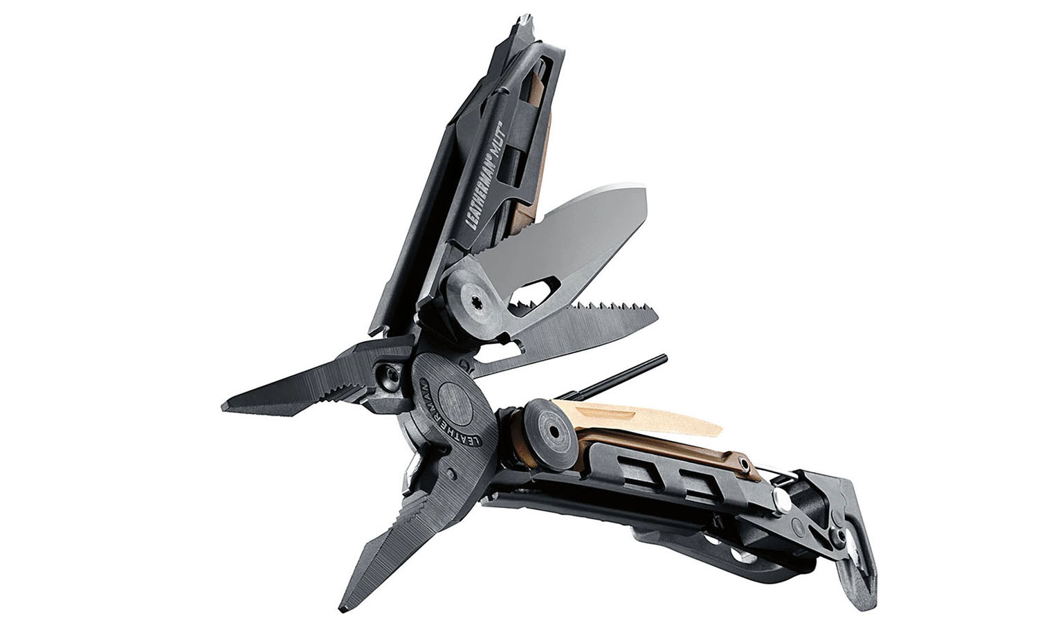 Фотографія Мультинструмент Leatherman Mut-Black, чохол Molle (коричневий), картонна коробка 3