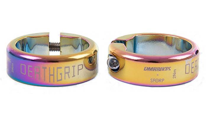 Замки на грипсы DMR DeathGrip Lock On Oil Slick 