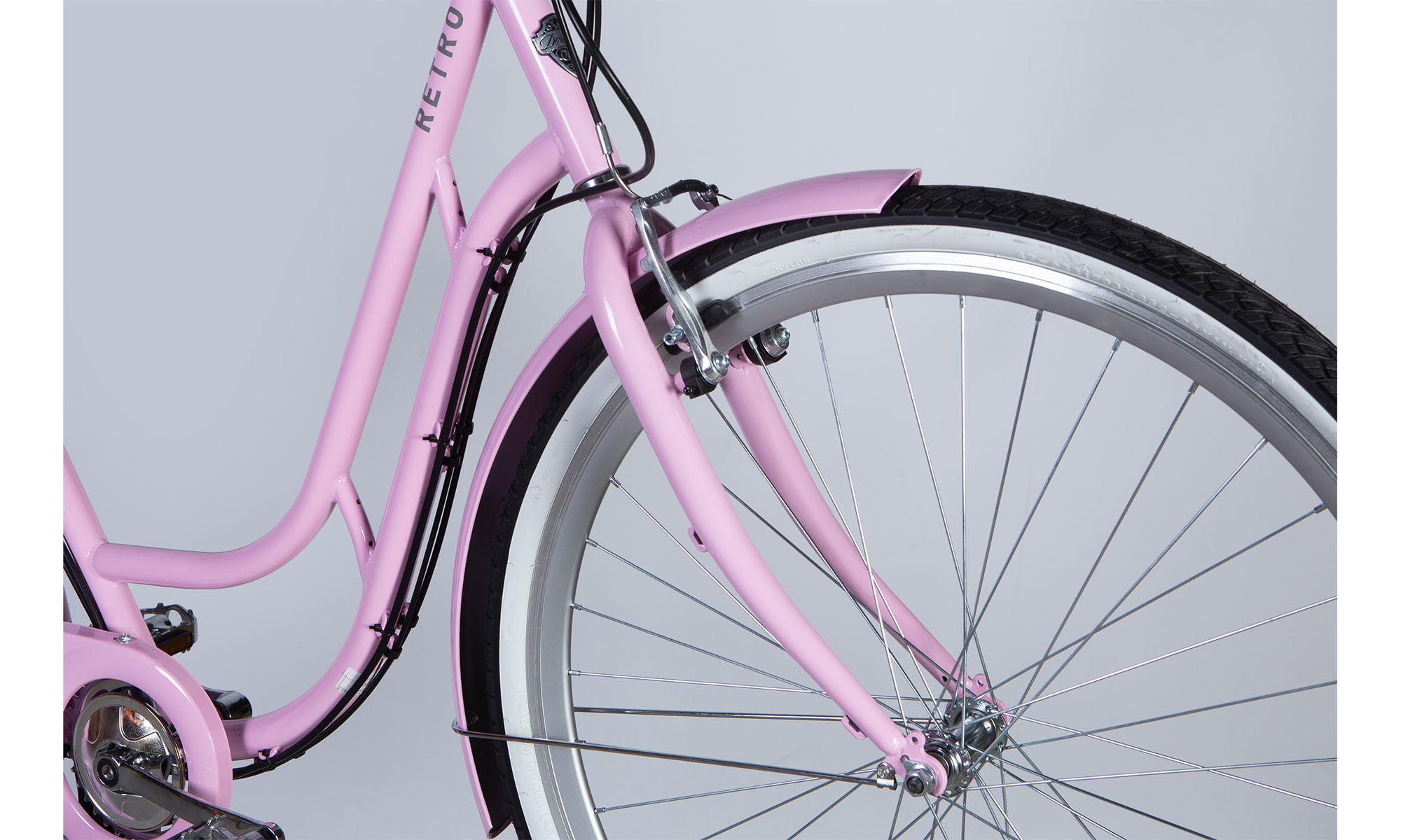 Велосипед з електроприводом Dorozhnik eRETRO Vbr FR 28" розмір L рама-19" 36B 12.5А * год 500Вт 2025 світло-рожевий 2