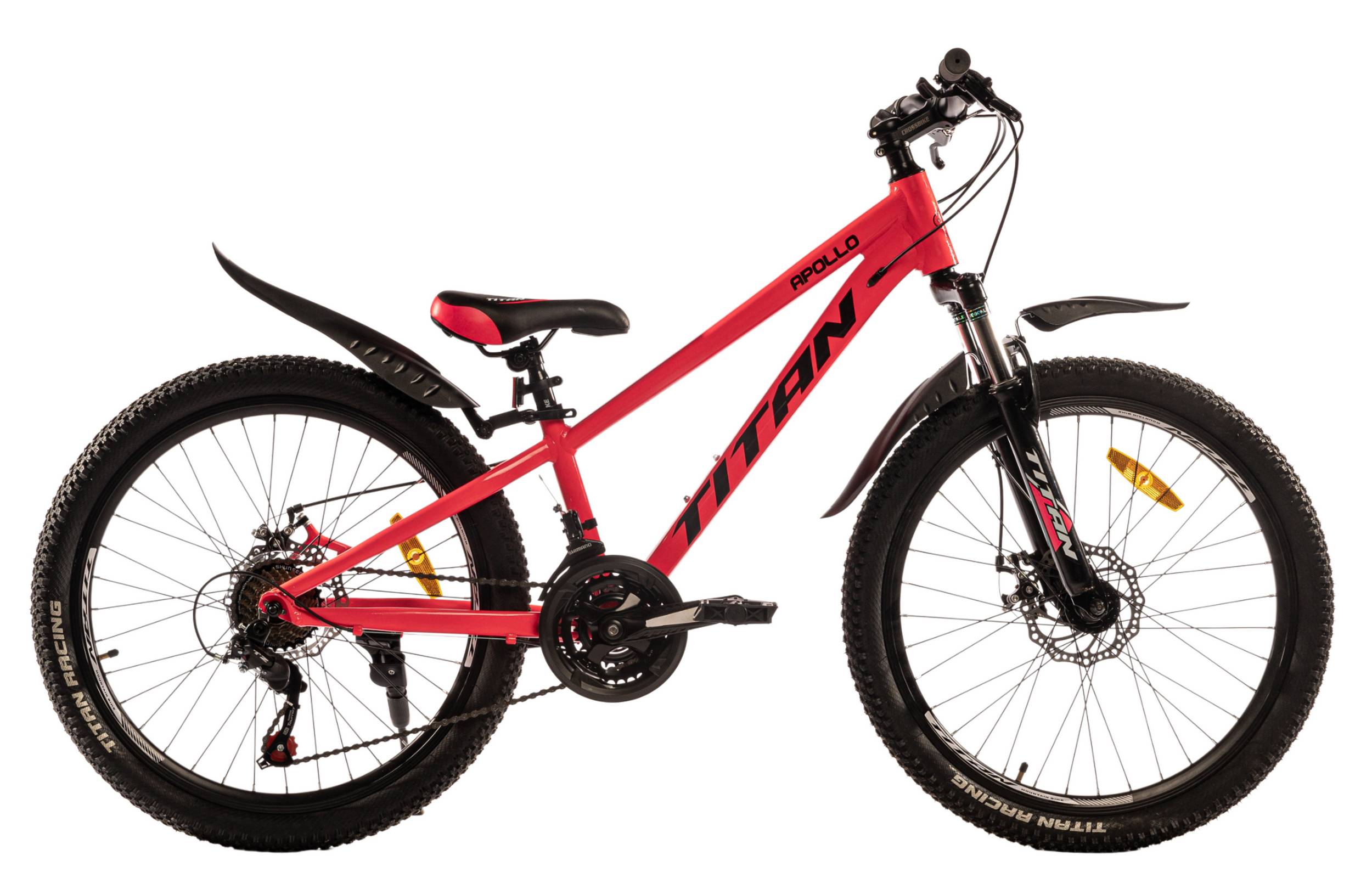 Фотографія Велосипед Titan APOLLO 24" розмір XXS рама 11 2022 Рожево-чорний
