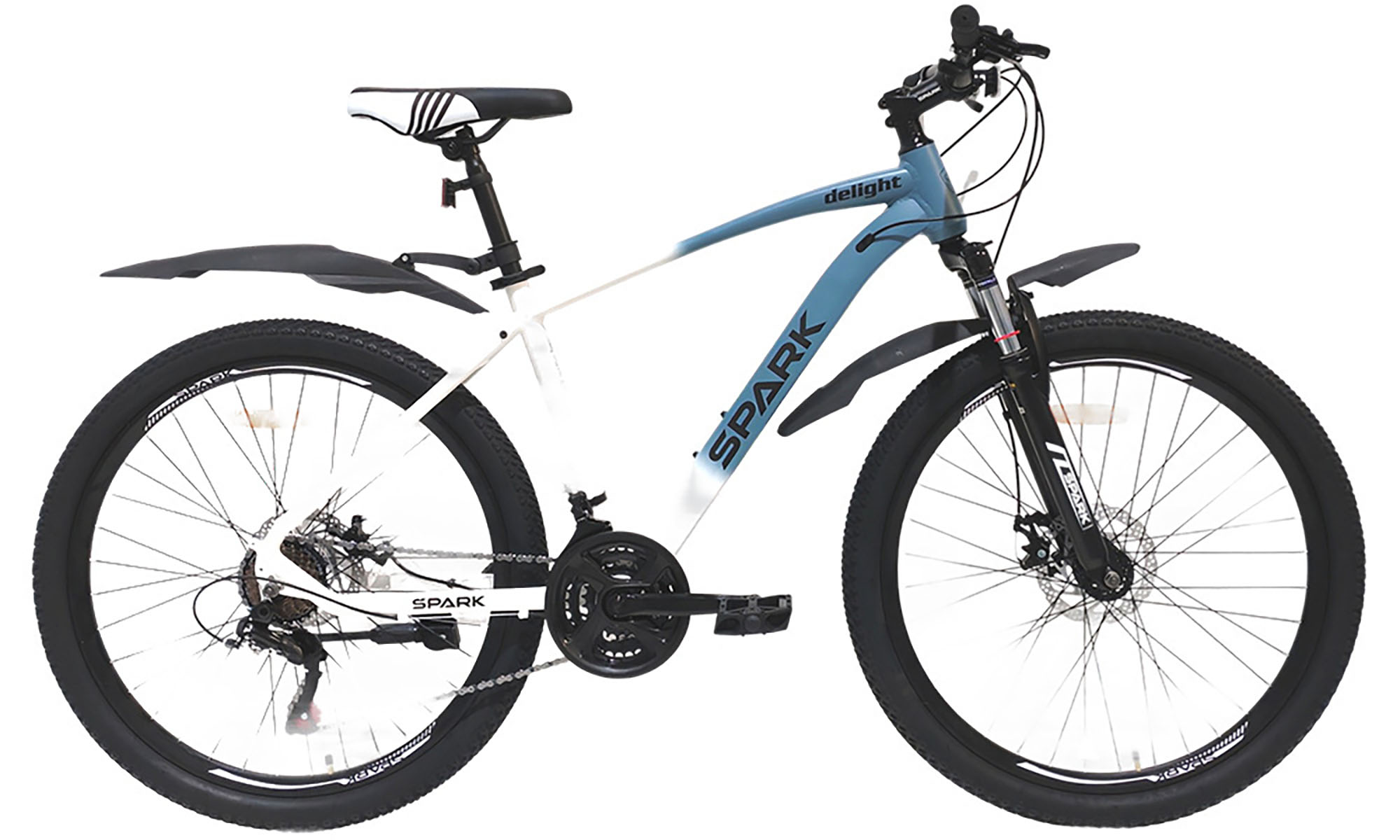 Велосипед SPARK DELIGHT 26", розмір M, рама 17", 2025, синій з білим 