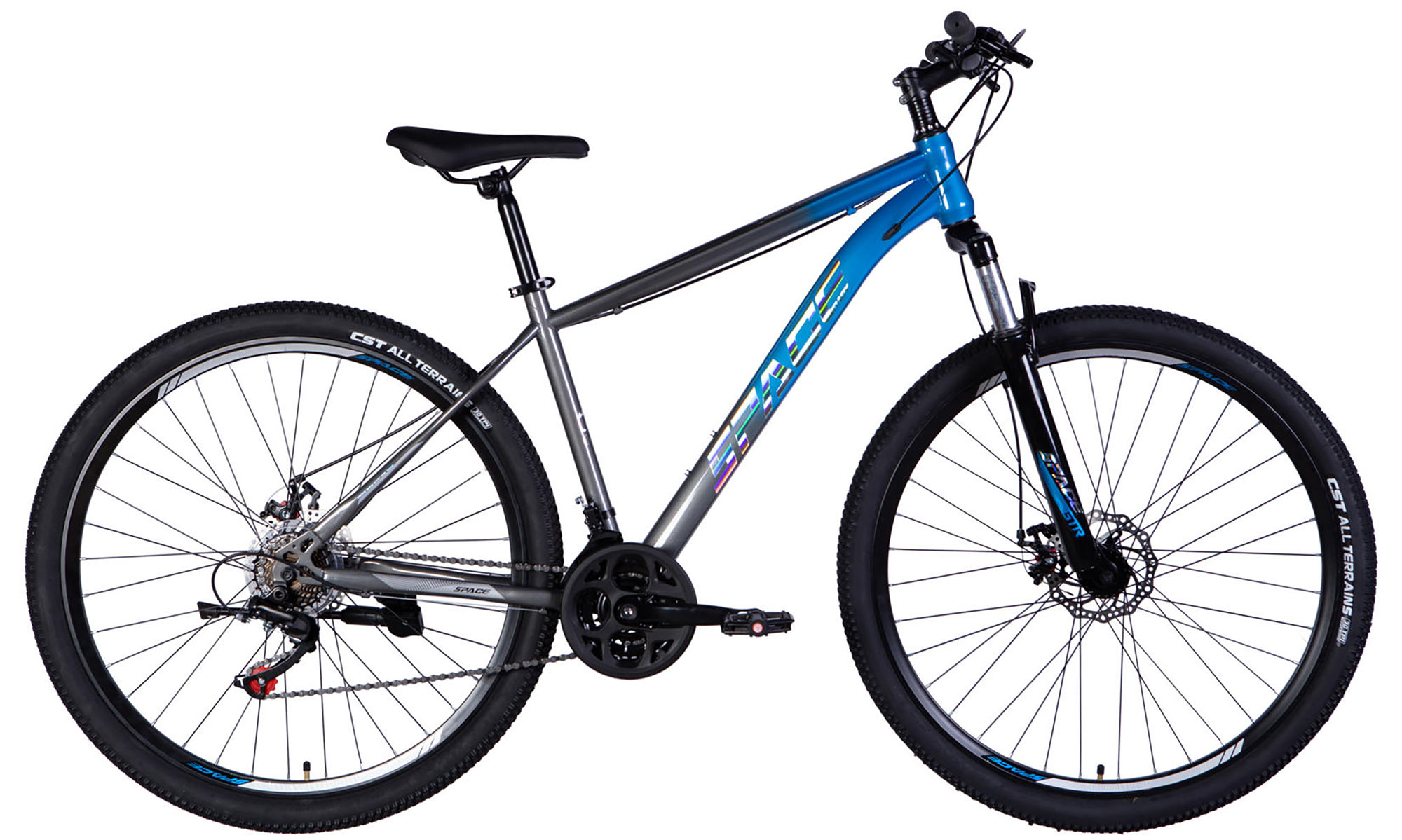 Велосипед SPACE MARS DD FR 29", розмір M, рама-18", рік 2026, синьо-сірий 