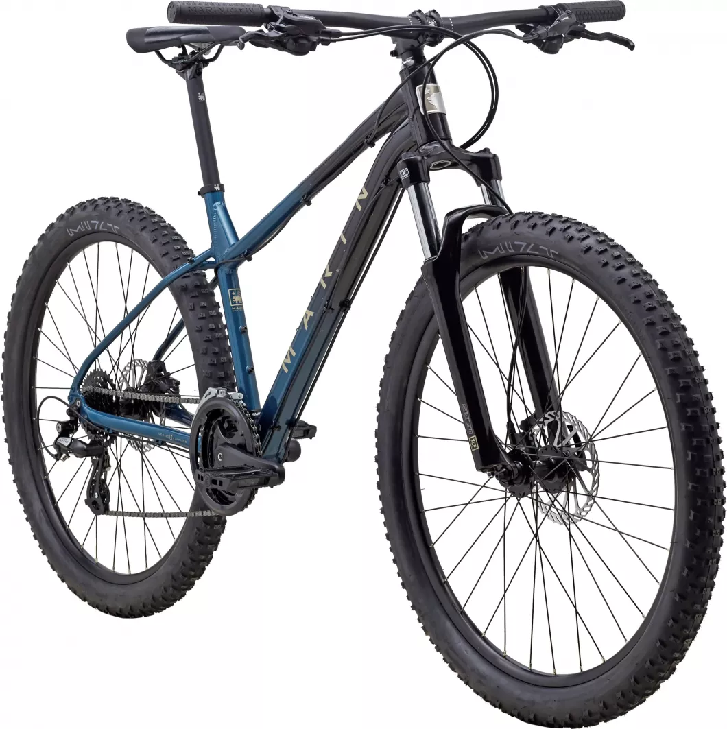 Фотографія Велосипед Marin WILDCAT TRAIL WFG 2 27,5" рама S 2023 Чорно-синій 2