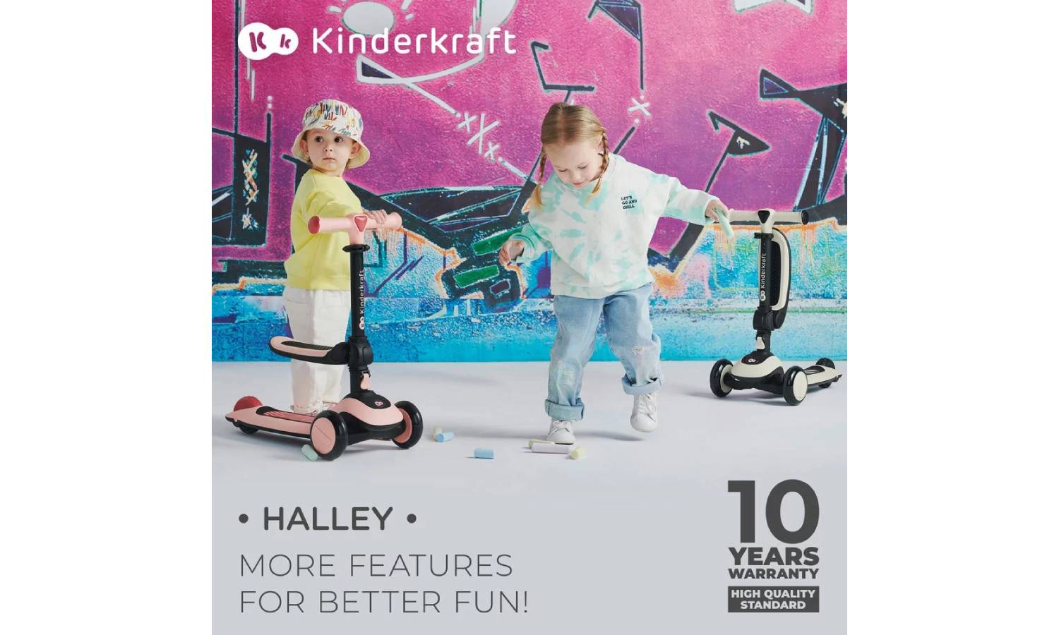 Самокат Kinderkraft Halley Grassland Green 2 Самокат Kinderkraft Halley Grassland Green 2