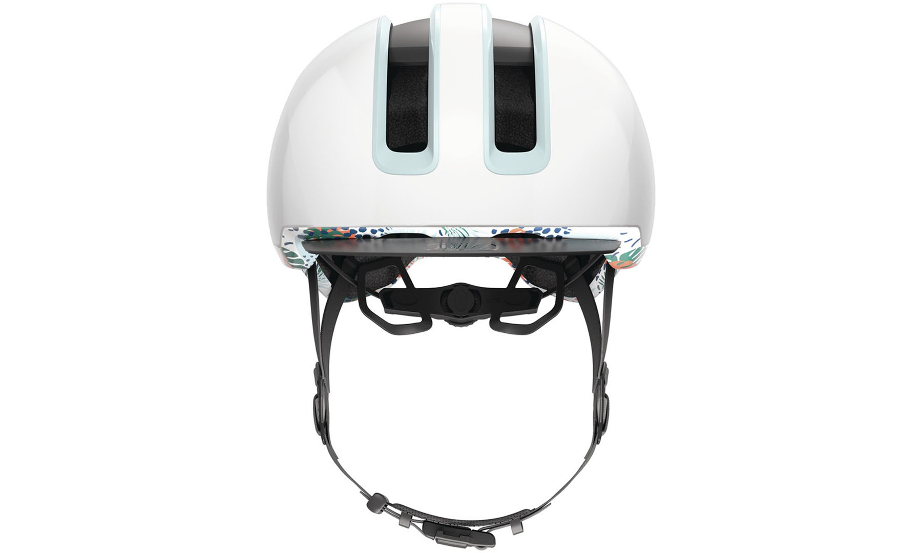 Велошлем ABUS HUD-Y Flower White размер S (51-55 см), белый 3