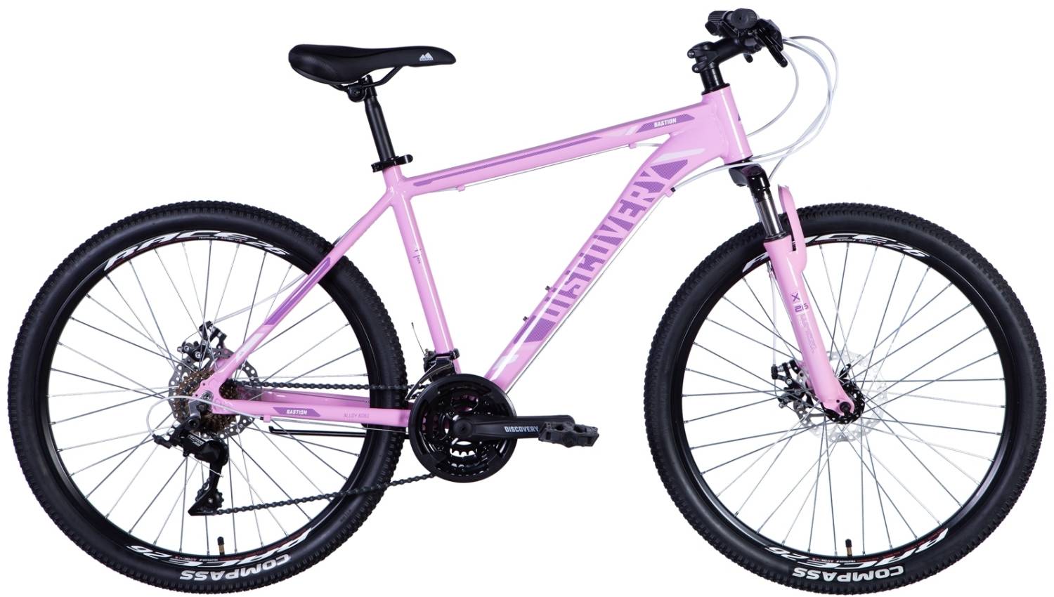 Фотография Велосипед Discovery BASTION AM DD 26" размер XS рама 13 2024 Розовый