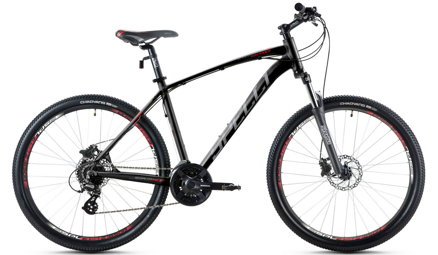 Фотографія Велосипед Spelli SX-4700 29" розмір М рама17" 2024 Чорно-сірий
