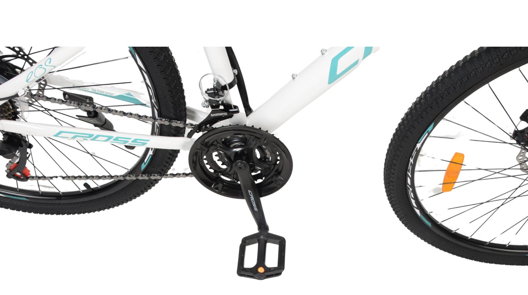 Фотографія Велосипед CROSS EOS 27.5", размер S рама 15" (2022), Белый 2