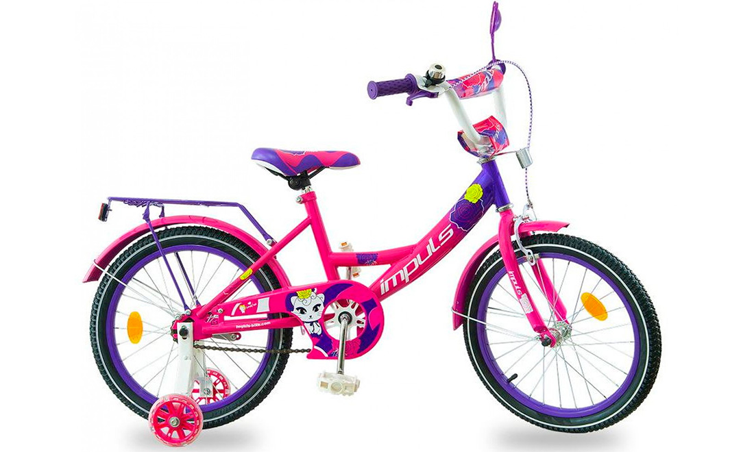 Фотография Велосипед Impuls Kids 18" (2020) 2020 Розово-фиолетовый