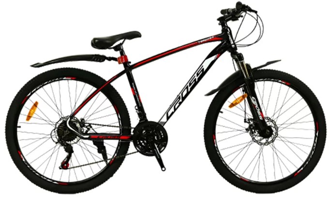 Фотография Велосипед CROSS Tracker 26" размер М рама 17 2022 Черный-Красный
