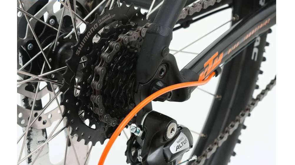 Фотографія Велосипед KTM CHICAGO 272 27.5", розмір M рама 43см (2022) Чорно-жовтогарячий 12