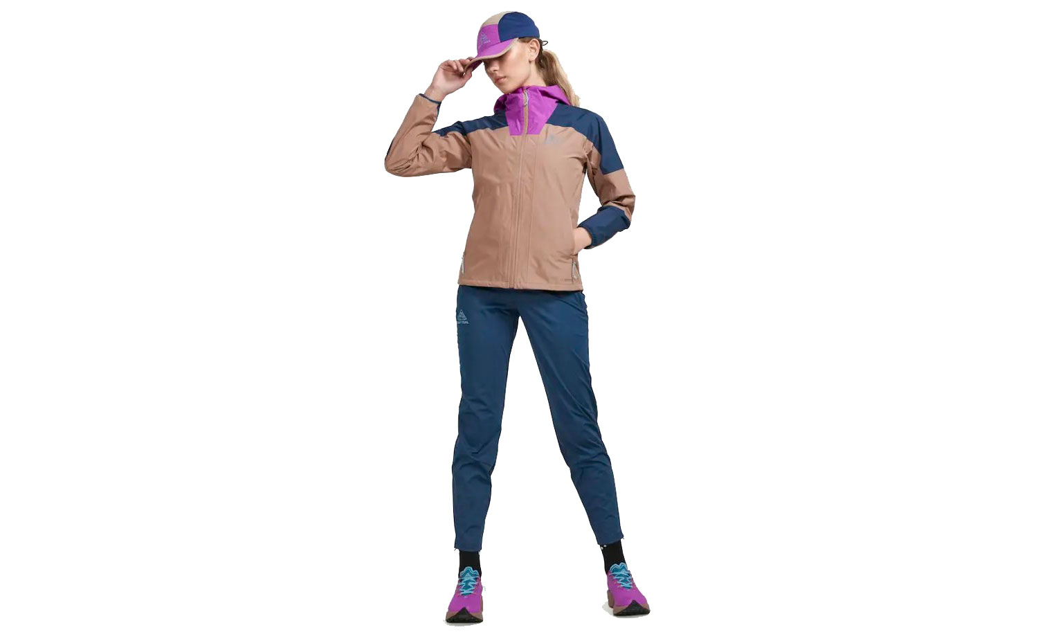 Куртка Craft PRO TRAIL HYDRO жіноча, розмір L, сезон AW 22, бежево-синій 2