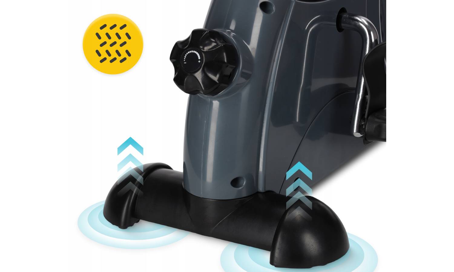 Мини велотренажер 4FIZJO Active 2 в 1 для рук и ног Grey/Black 6