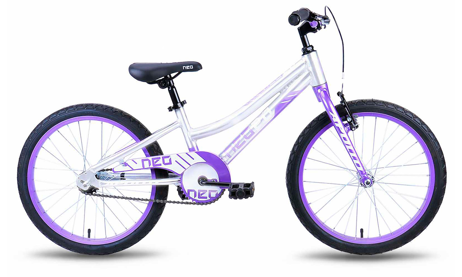 Фотография Велосипед 20" Apollo NEO girls (2019) 2019 Серебристо-фиолетовый