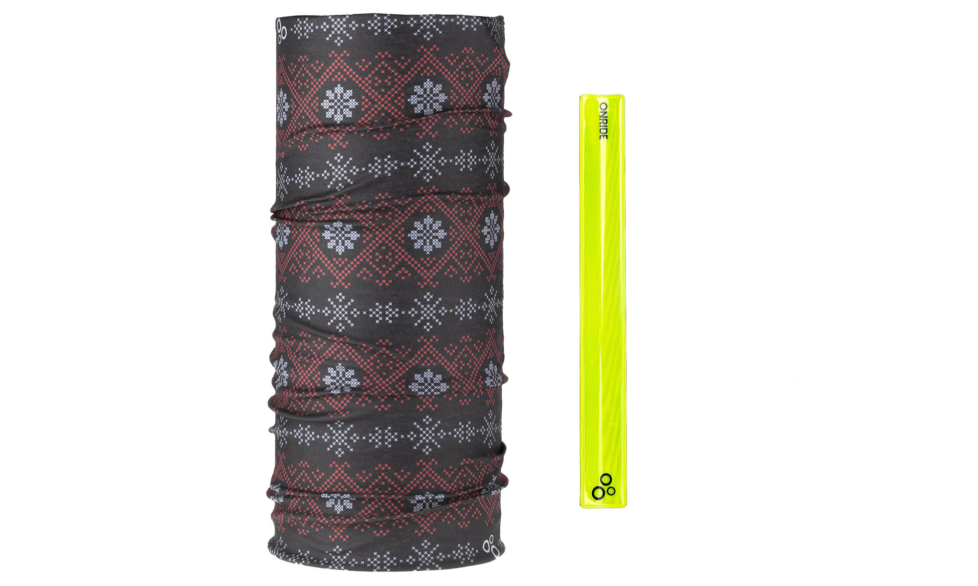 Головной убор ONRIDE Ornament черный со светоотражающей лентой ONRIDE Головной убор ONRIDE Ornament черный со светоотражающей лентой ONRIDE