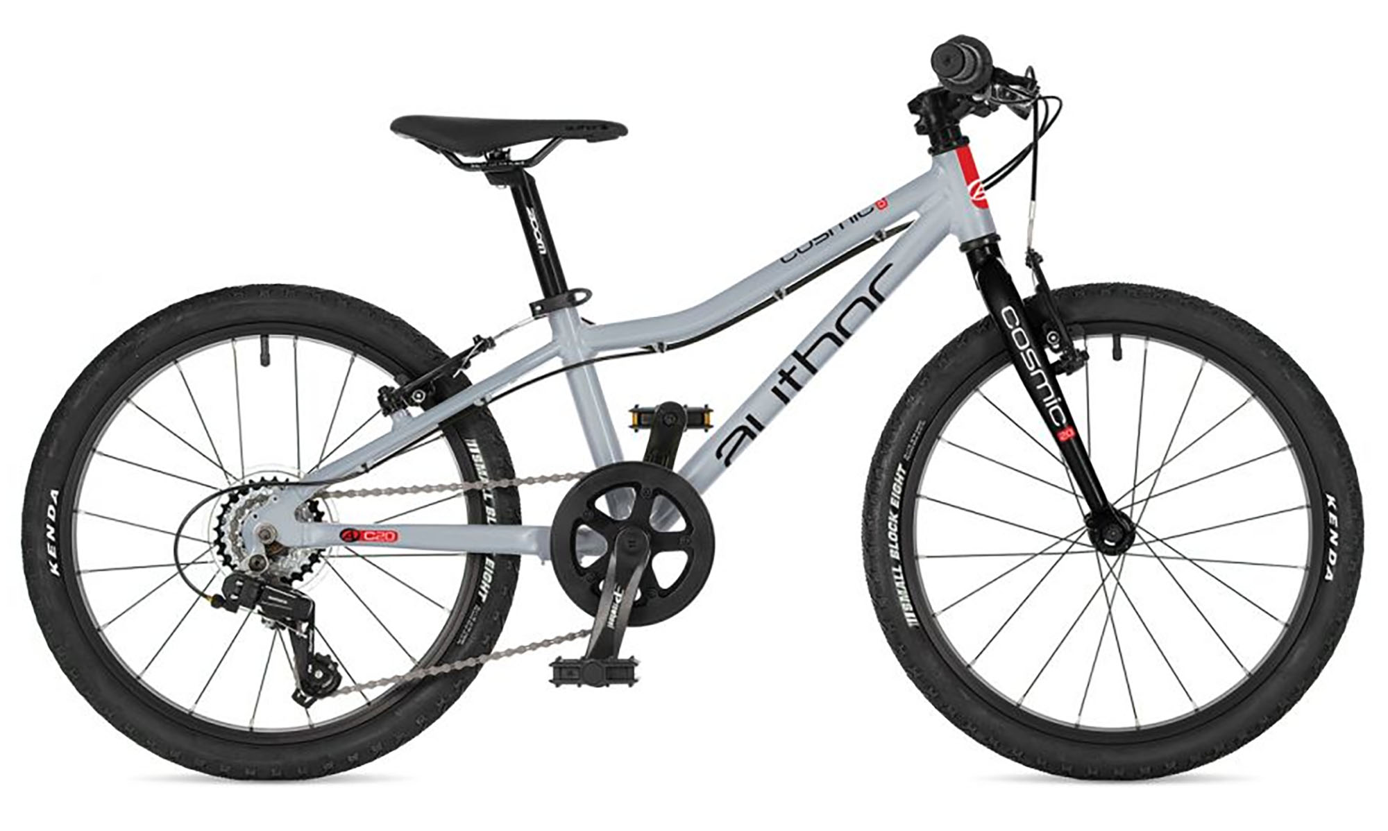 Велосипед AUTHOR COSMIC 20", размер XXS, рама 10", год 2026, Светло-серый / черный 