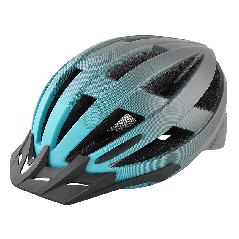 Фотография Велосипедный шлем Grey's размер L (58-60 см), Черно-бирюзовый