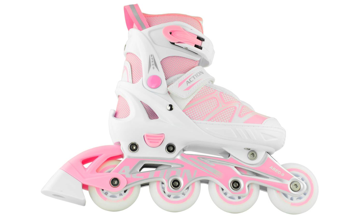 Роликовые коньки Action 2 в 1 Riply размер 37-40 Pink 10