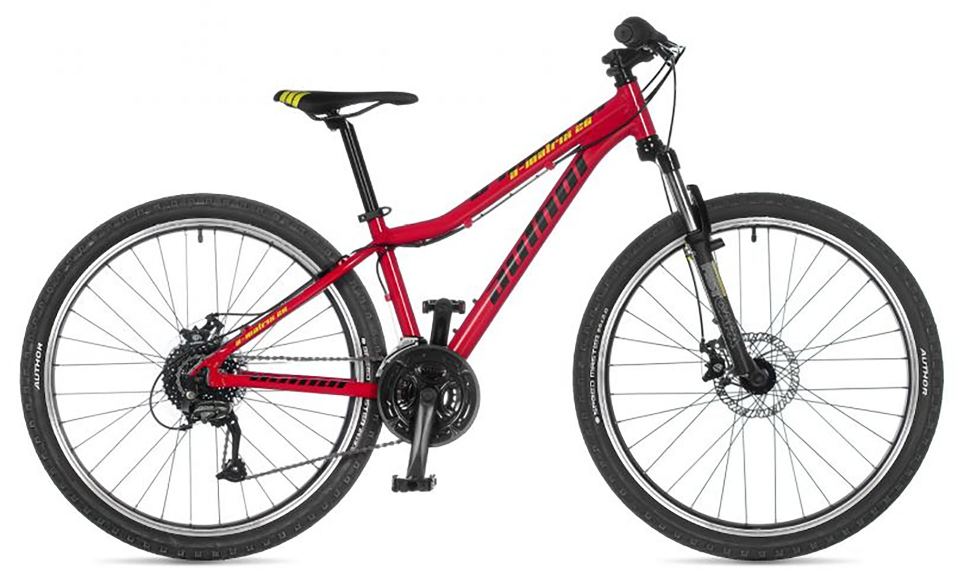 Велосипед AUTHOR A-Matrix 26" D II, размер XS, рама 13,5", год 2025, красно-черный 