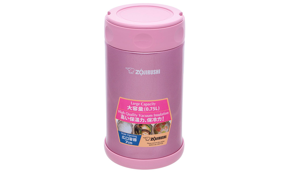 Фотография Пищевой термоконтейнер Zojirushi SW-FCE75 0,75 л розовый
