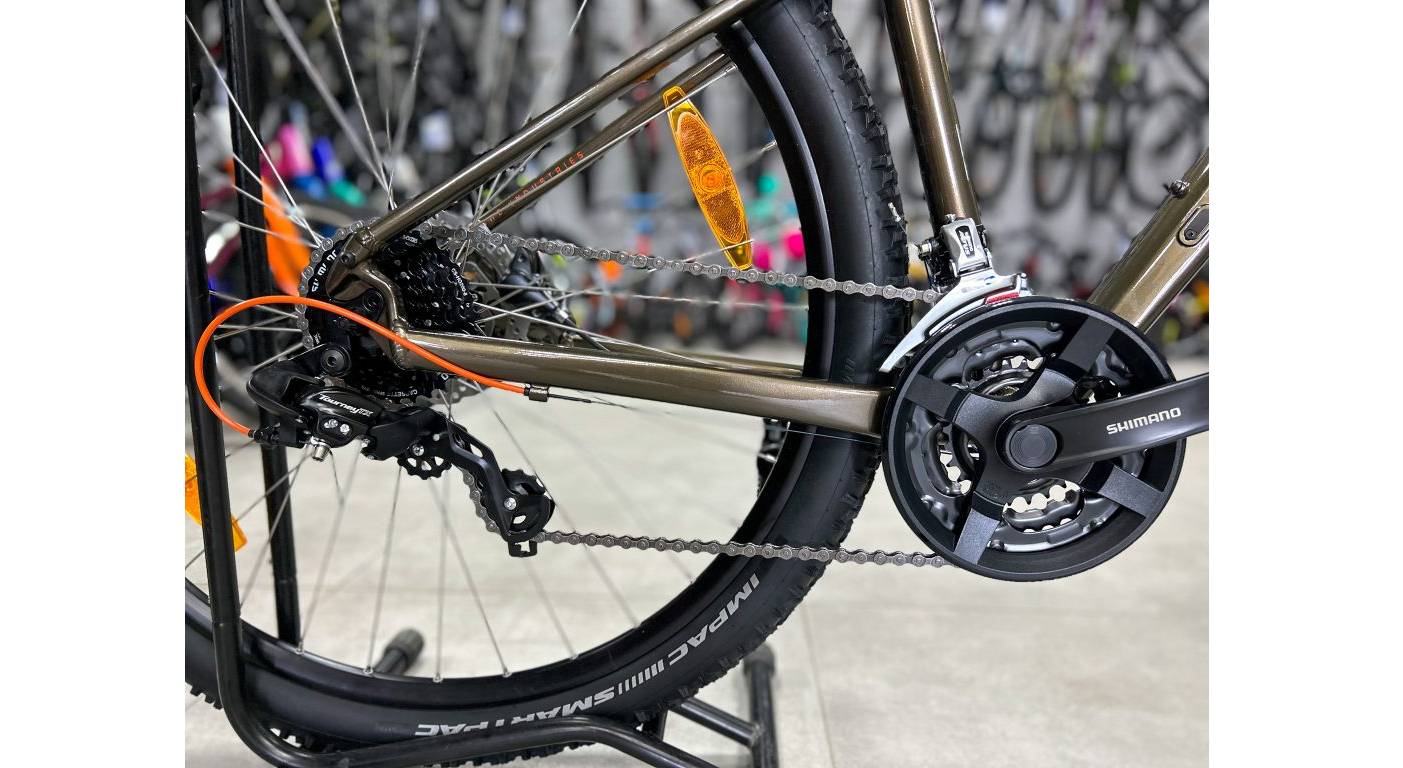 Фотография Велосипед KTM CHICAGO 292 29", размер S рама 38см (2022) Черно-оранжевый 2