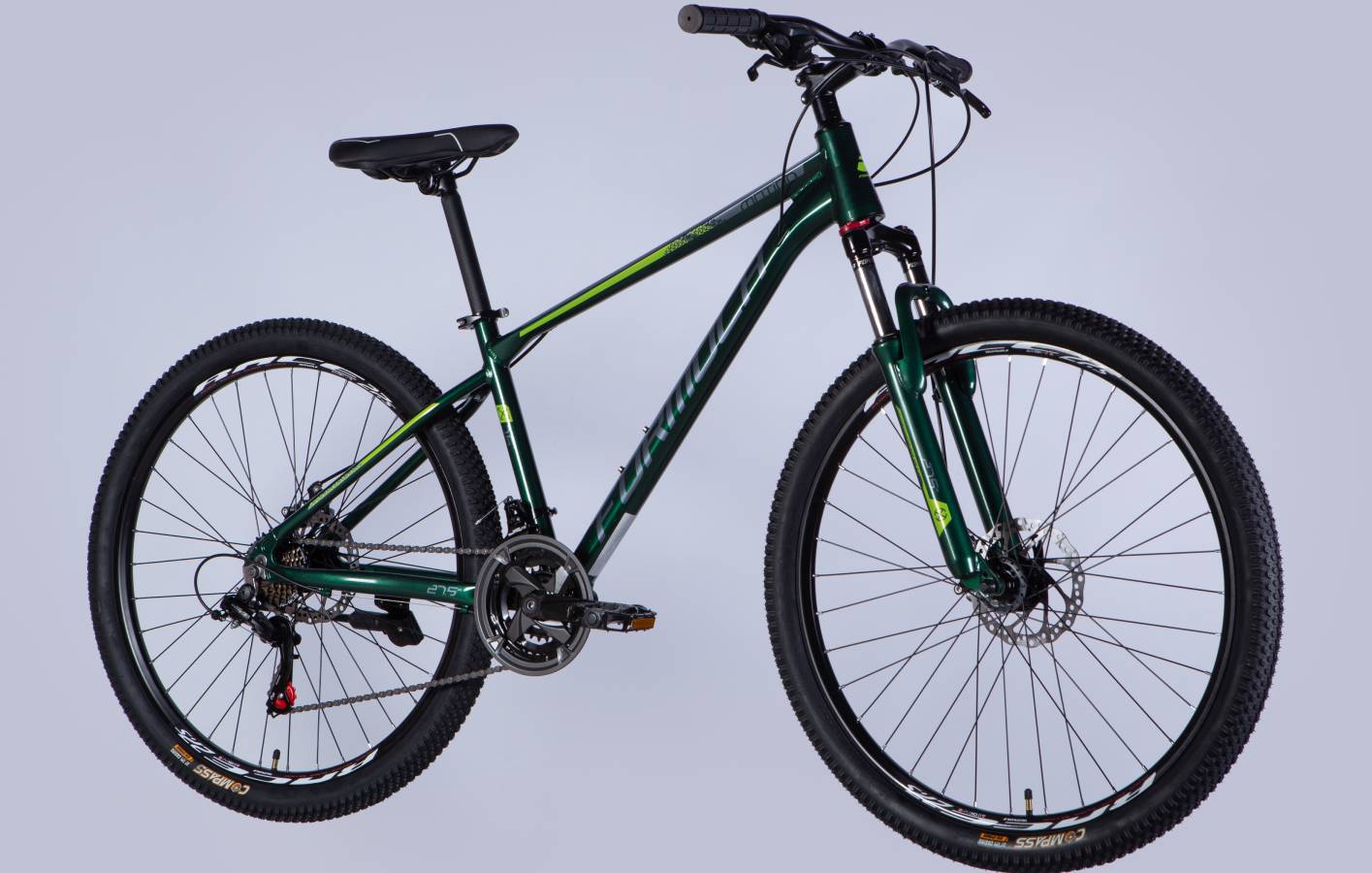 Велосипед Formula MOTION DD 27,5" размер S рама 16" 2025 зелено-серый 2