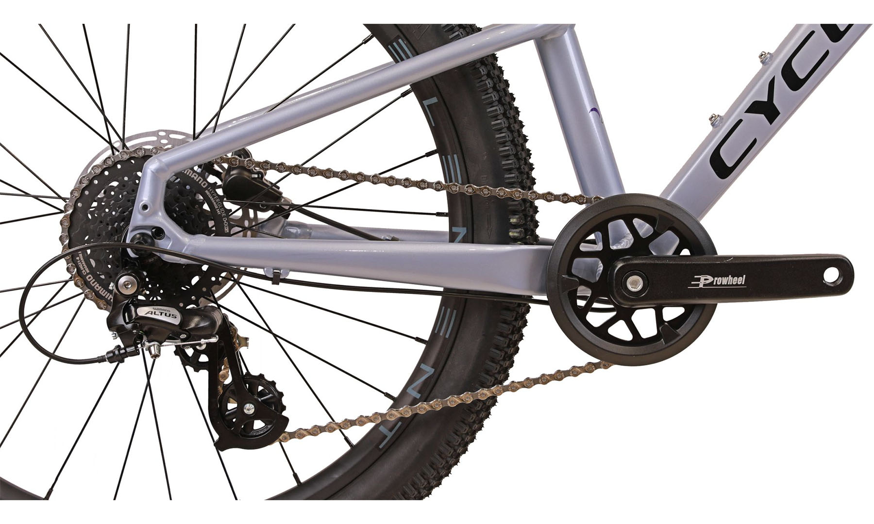Велосипед CYCLONE ULTIMA 24", размер рамы 12" (2025) Серый 8