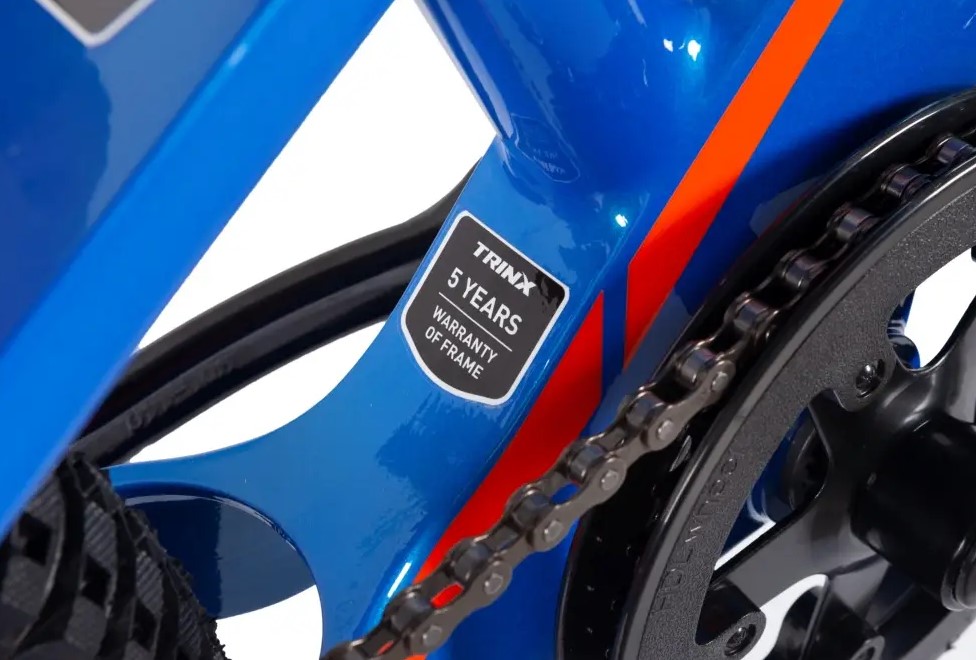 Велосипед Trinx SEALS 1.0 20" Blue-Silver-Orange 3 Велосипед Trinx SEALS 1.0 20" Blue-Silver-Orange 3