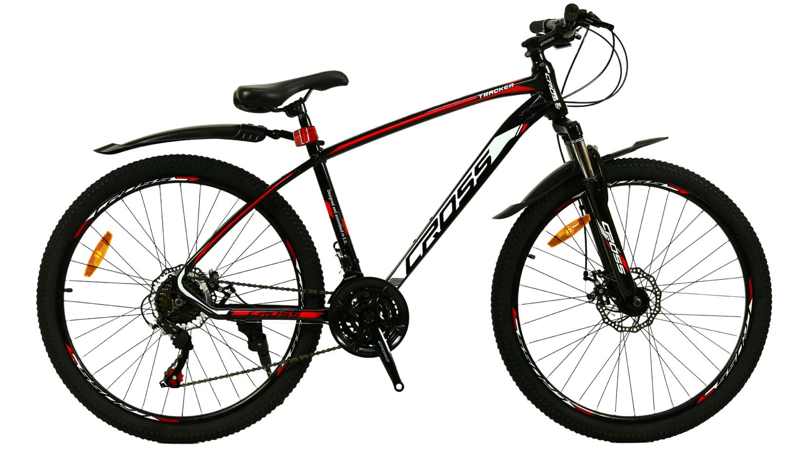 Фотография Велосипед CROSS Tracker 27.5", размер M рама 17" (2023), Черный-Красный