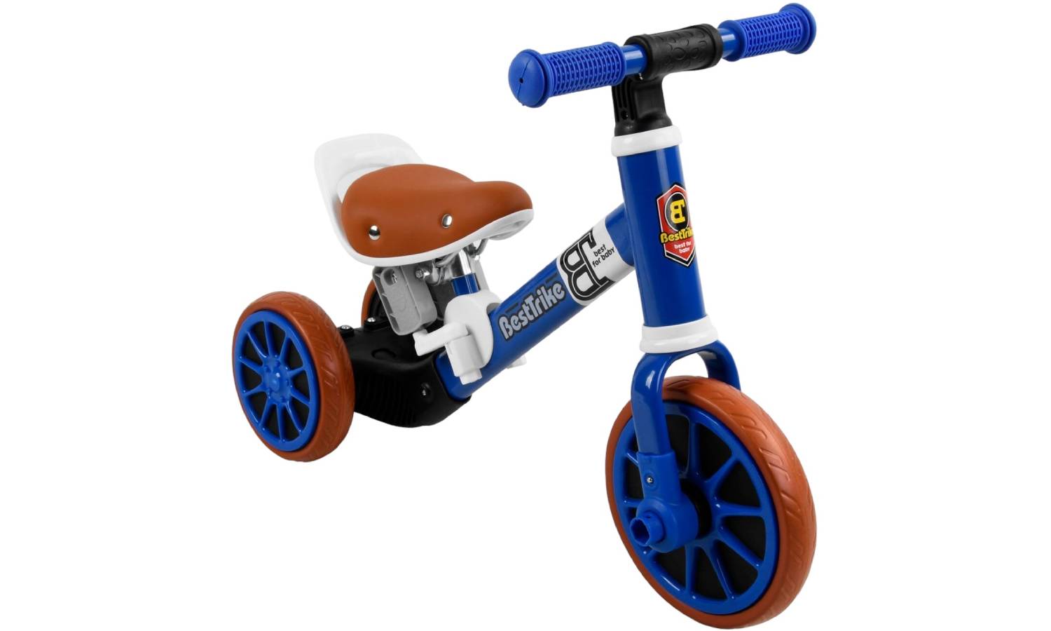 Детский велосипед BestTrike 3-х колесный 2в1, синий 2