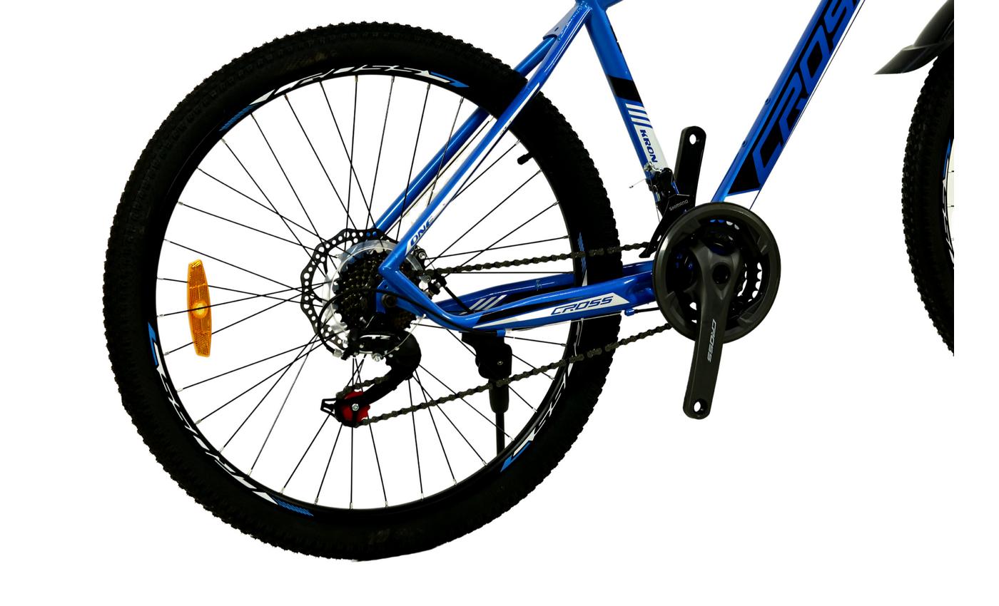 Фотография Велосипед Cross Kron 26" размер М рама 17 2022 Черно-Cиний 3