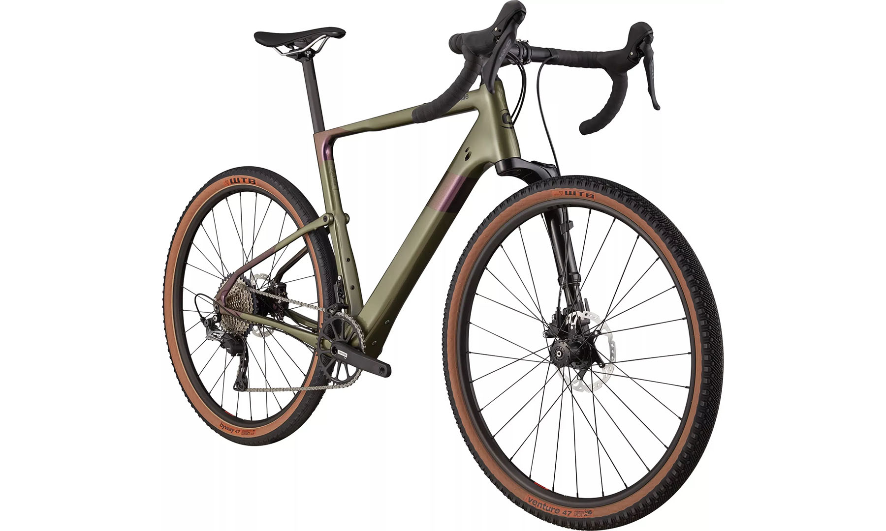 Фотография Велосипед Cannondale TOPSTONE Carbon Lefty 3 27,5" рама XL 2022 Серо-зеленый 2