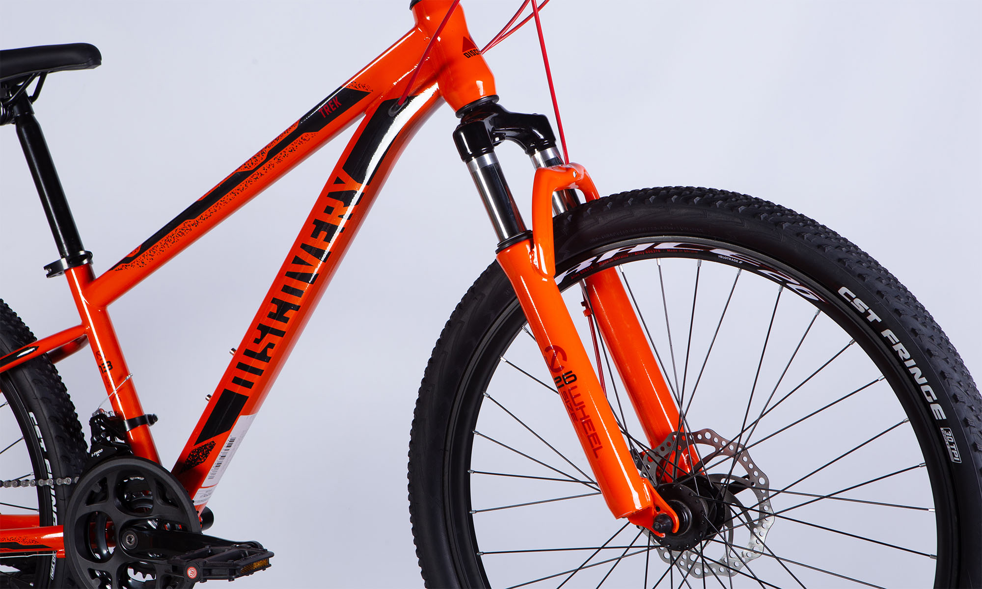 Велосипед Discovery TREK DD FR 27.5", розмір S, рама 16", рік 2025, помаранчевий 3 Велосипед Discovery TREK DD FR 27.5", розмір S, рама 16", рік 2025, помаранчевий 3
