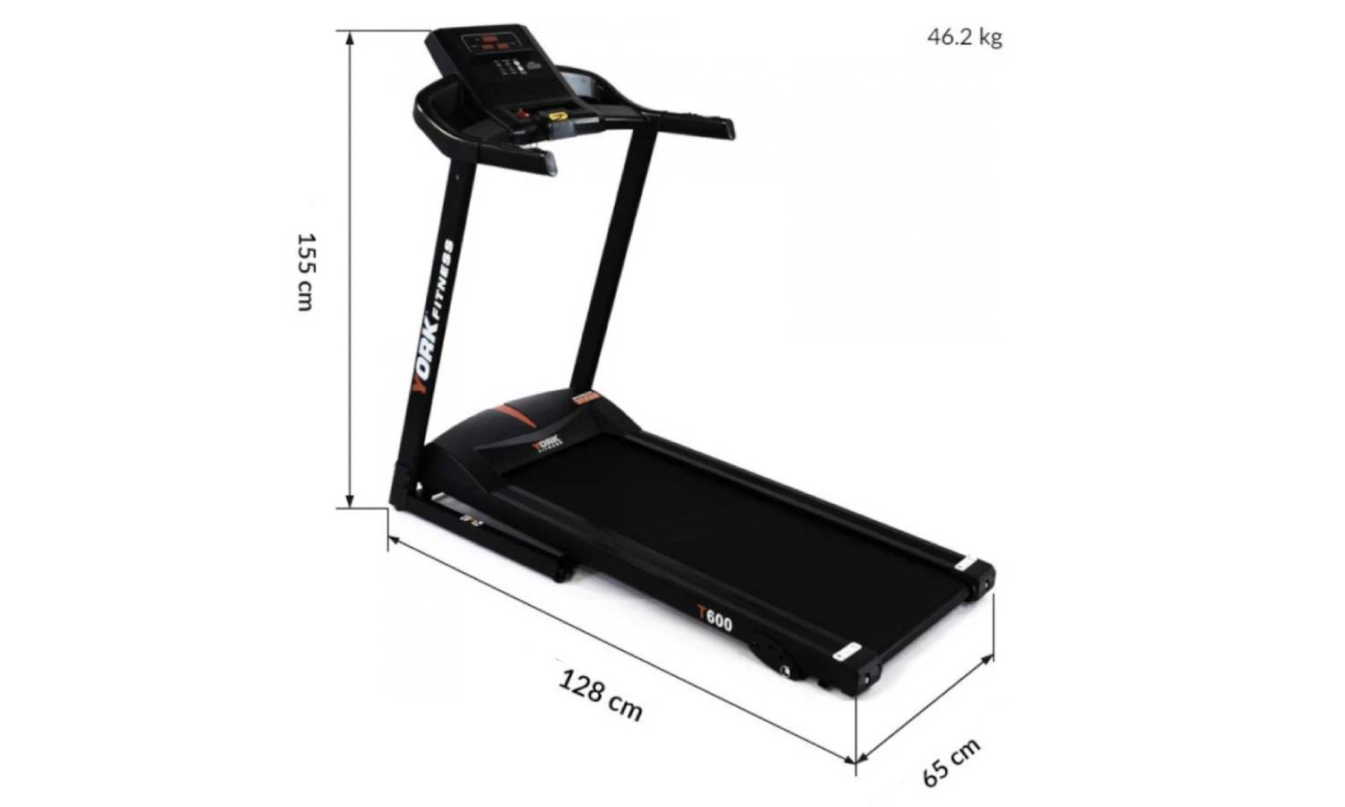 Фотографія Бігова доріжка York Fitness T600PLUS 5