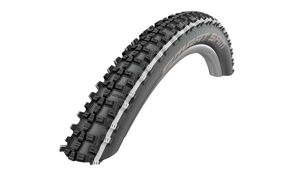 Фотография Покрышка 26x2.25 (57-559) Schwalbe SMART SAM Performance B/WS/B-SK HS476 Addix, 67EPI Черно-белый