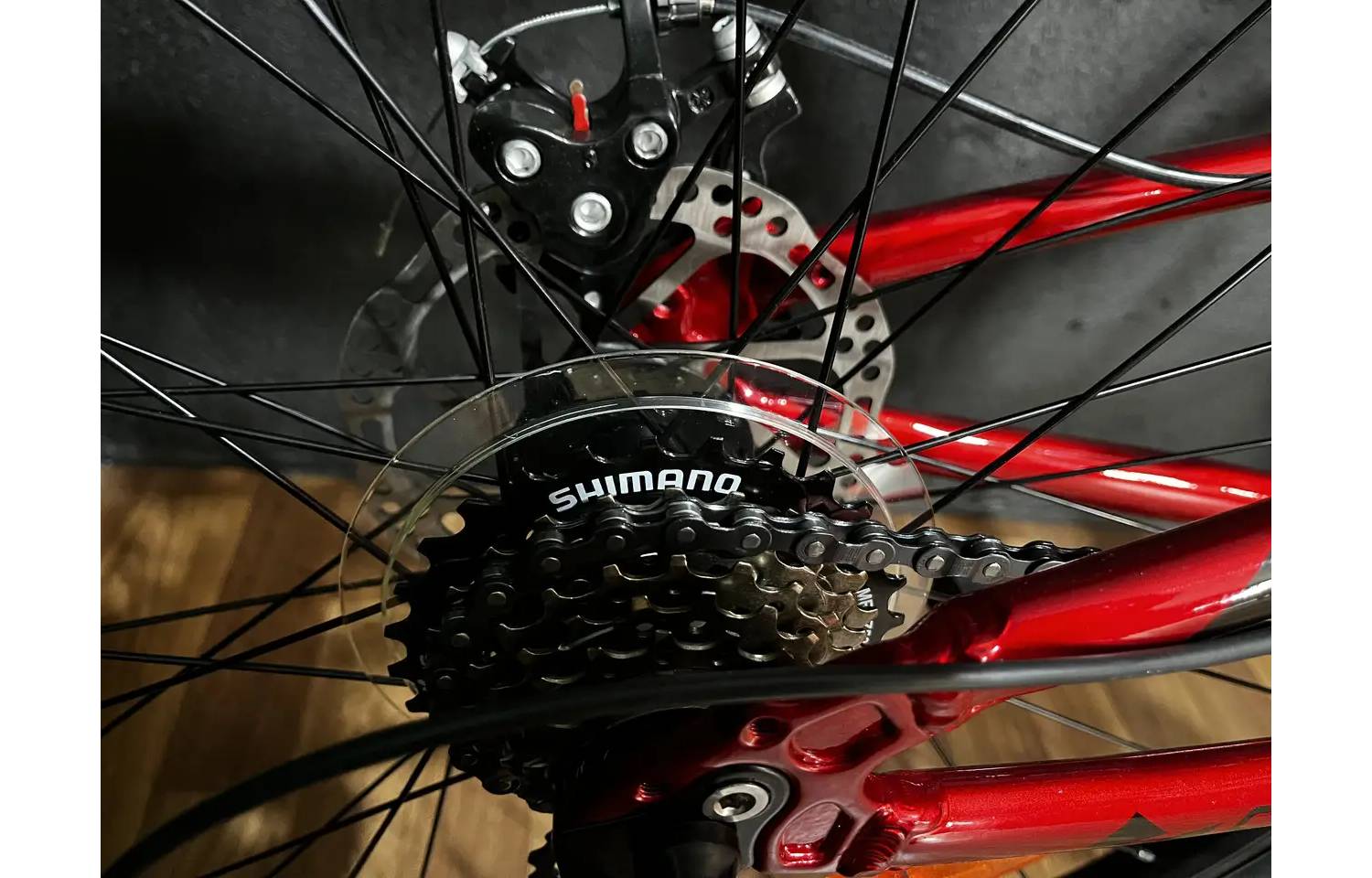 Велосипед Crosser Warrior 26" размер S рама 15,5" 2024 Красный 6