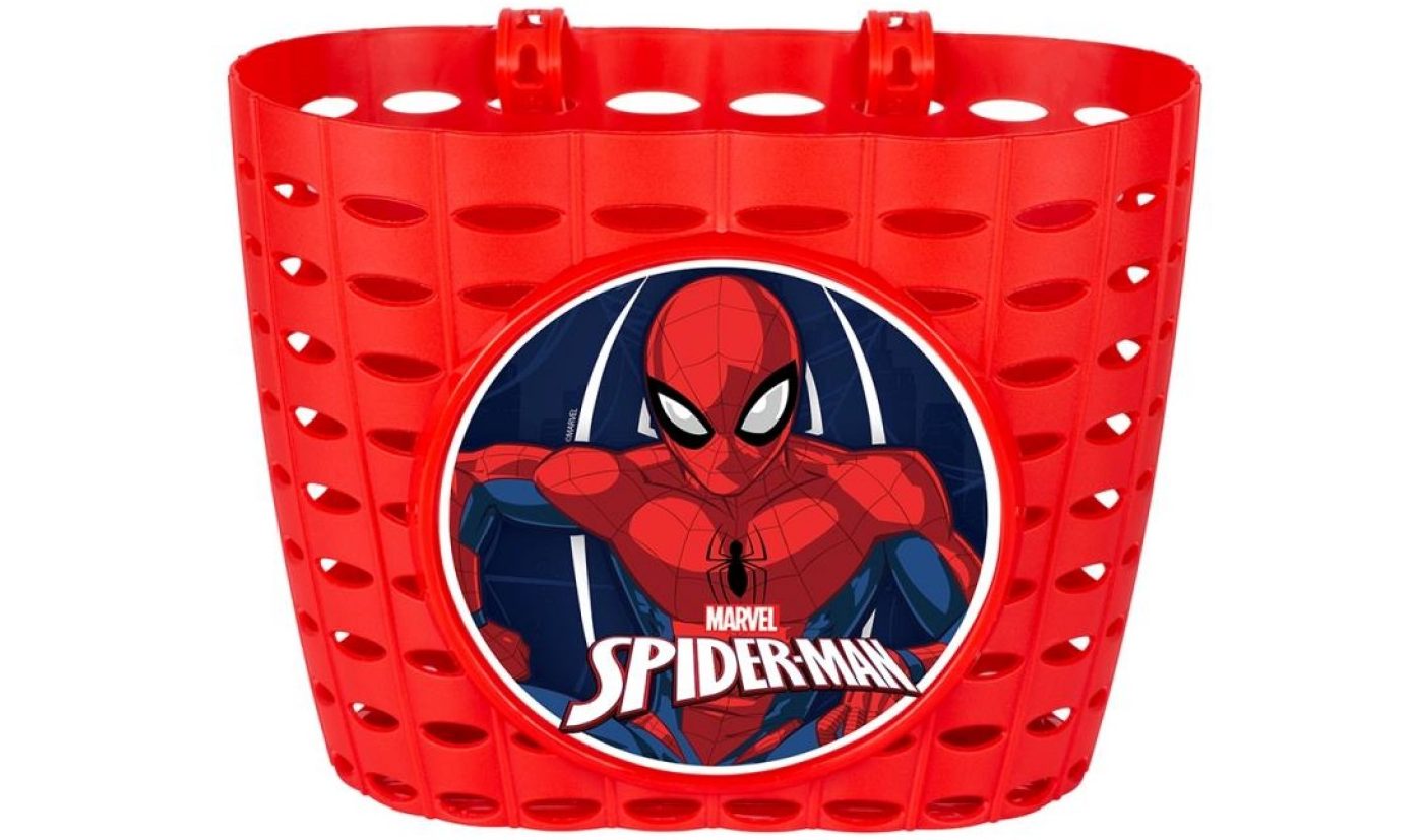 Кошик передній Spencer Spider Man, пластиковий, червоний Кошик передній Spencer Spider Man, пластиковий, червоний