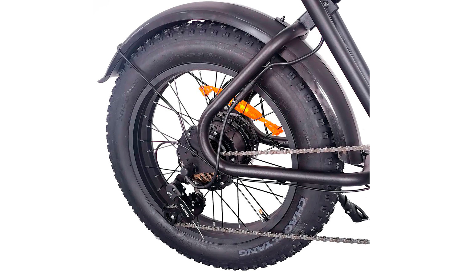 Фотографія Електровелосипед фетбайк IDPOO Q8 (1000 Вт; 17,5 Ah 48 В) 20х4", чорний 3