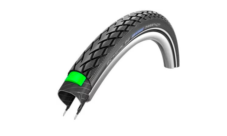 Фотография Покрышка 26x2.00 (50-559) Schwalbe MARATHON HS420 Green Guard B+RT EC, 67EPI 34B black